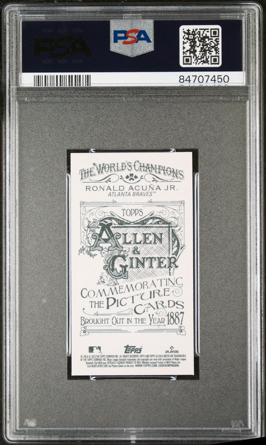 2023 TOPPS ALLEN & GINTER RONALD ACUNA JR. MINI-NO NUMBER - PSA 10