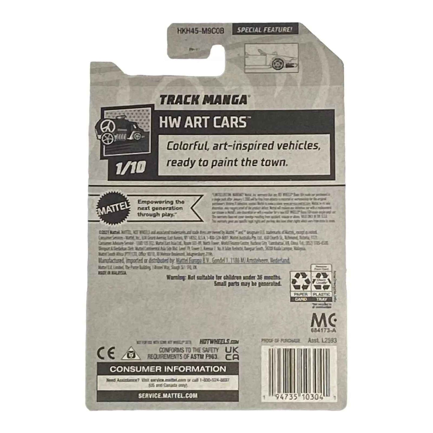 Hot Wheels Track Manga - Art Cars Series 1/10