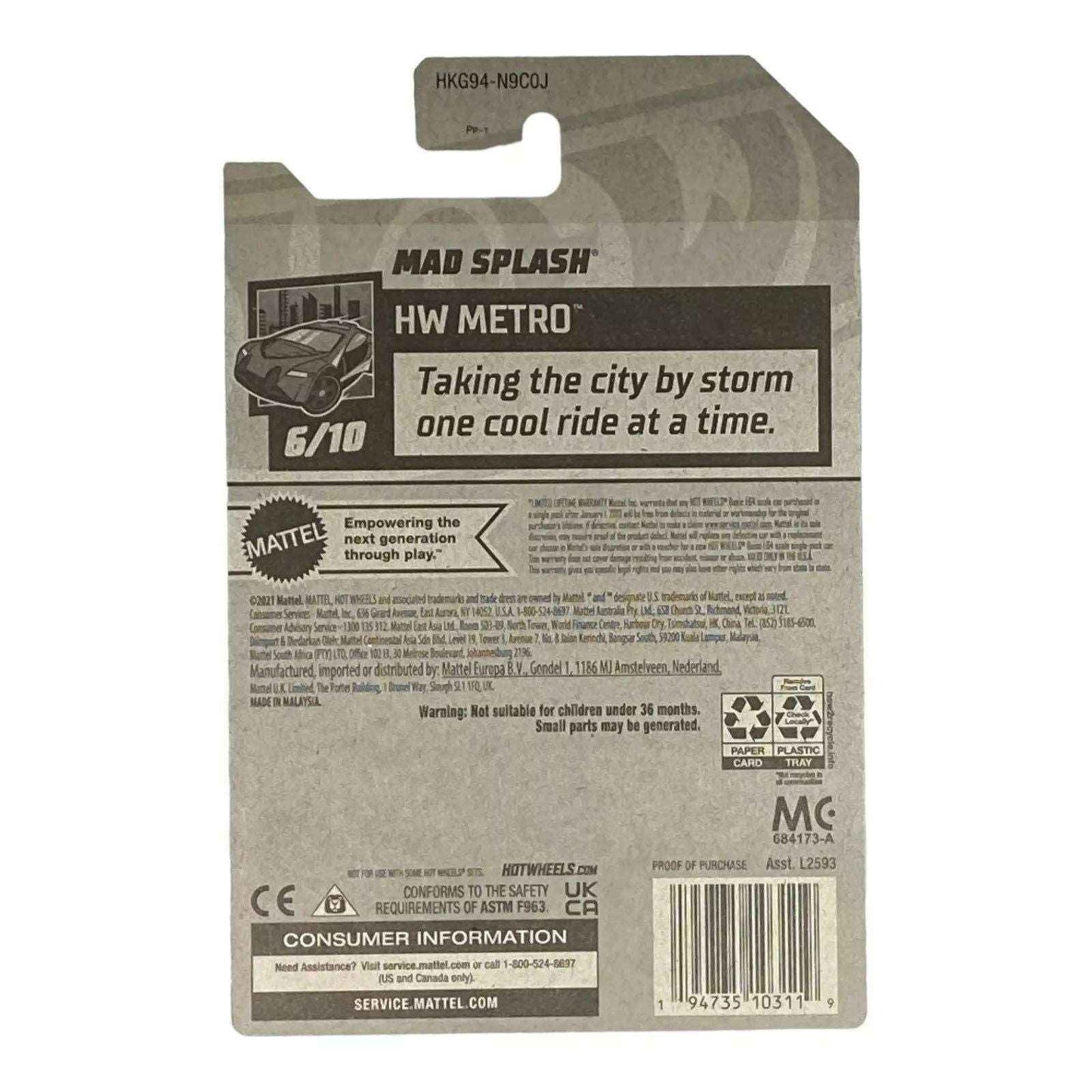 Hot Wheels Mad Splash - Metro Series 6/10