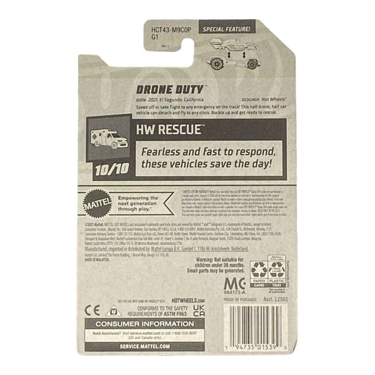Hot Wheels Drone Duty - Rescue Series 10/10