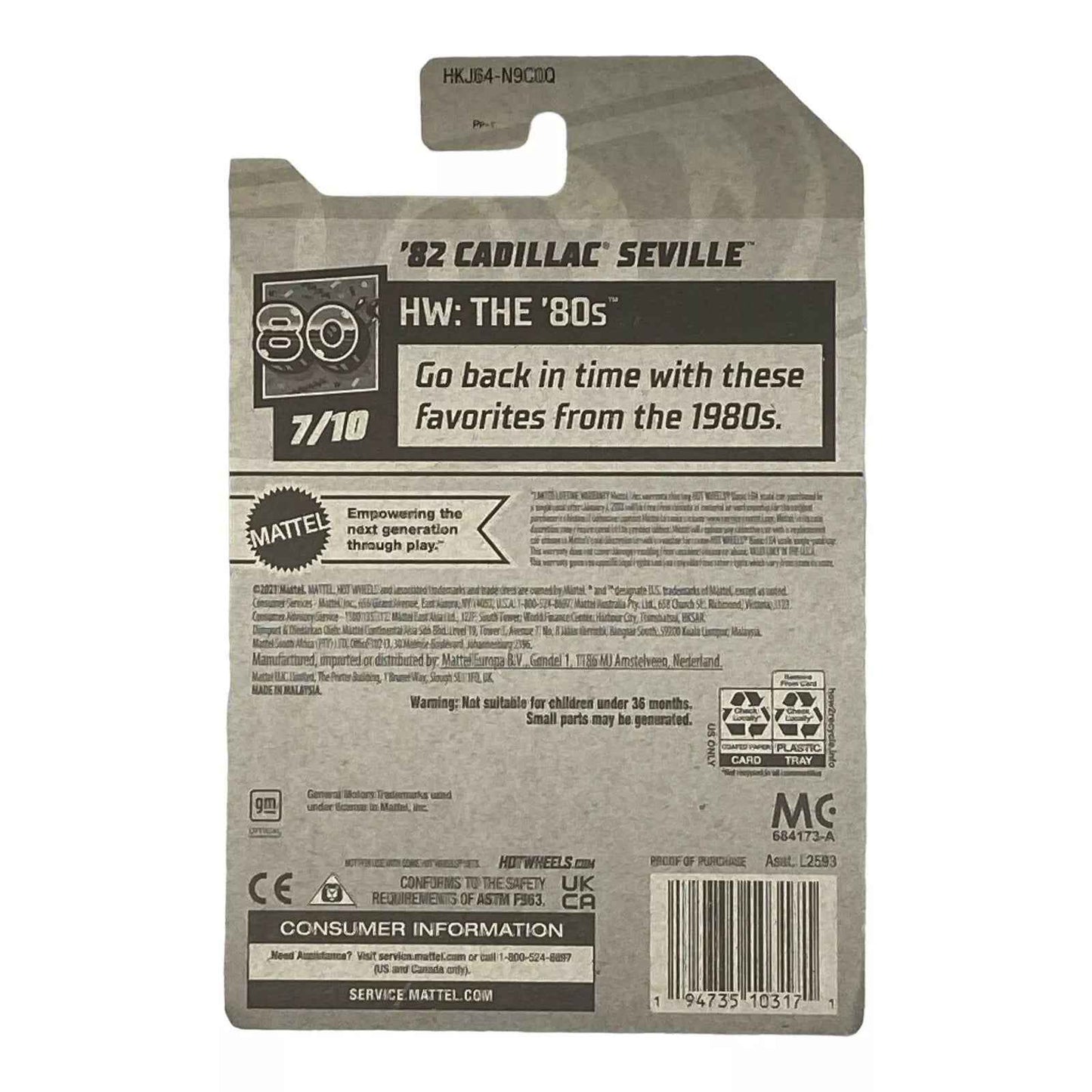 Hot Wheels '82 Cadillac Seville - The 80's Series 7/10