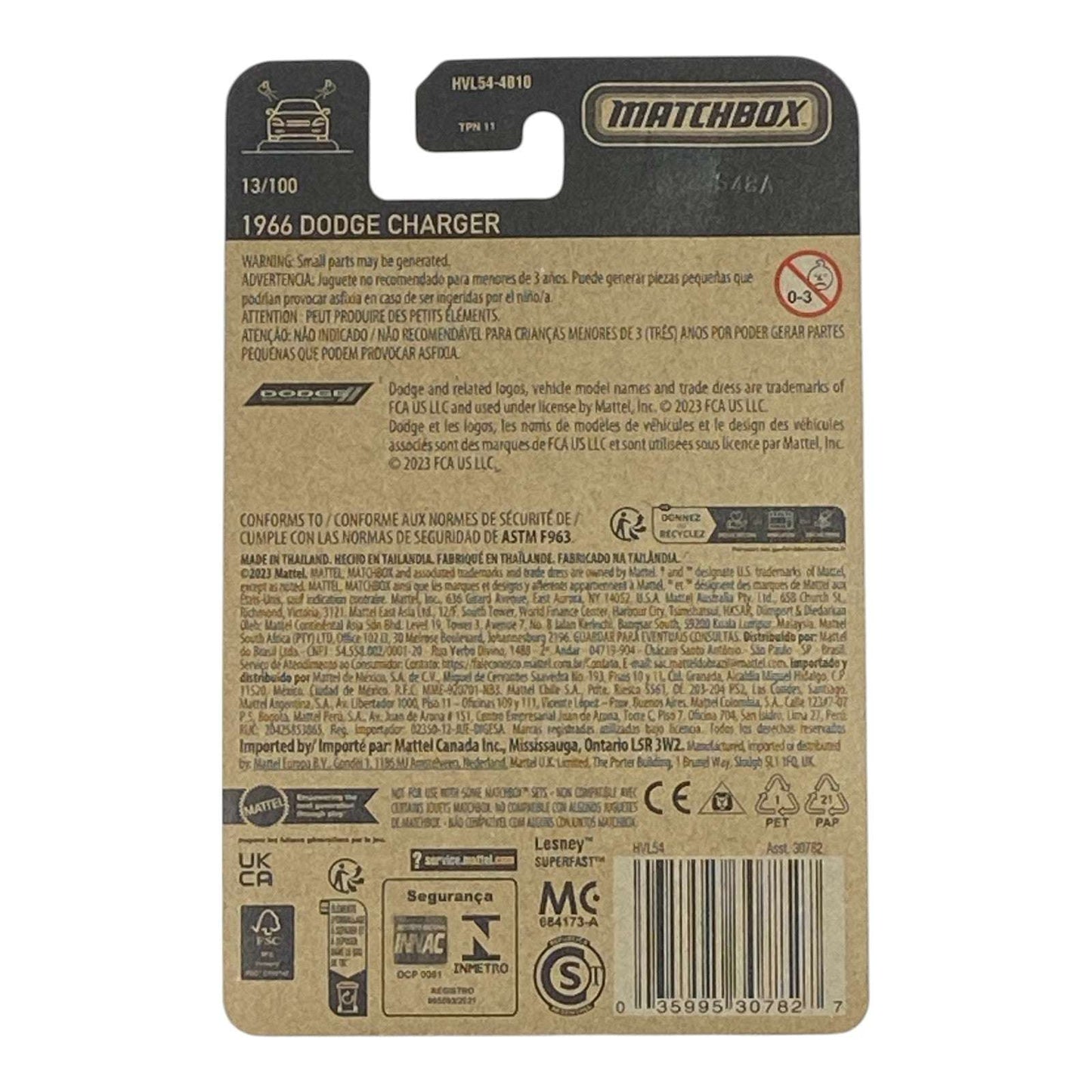 Matchbox 1966 Dodge Charger - Matchbox Series 13/100