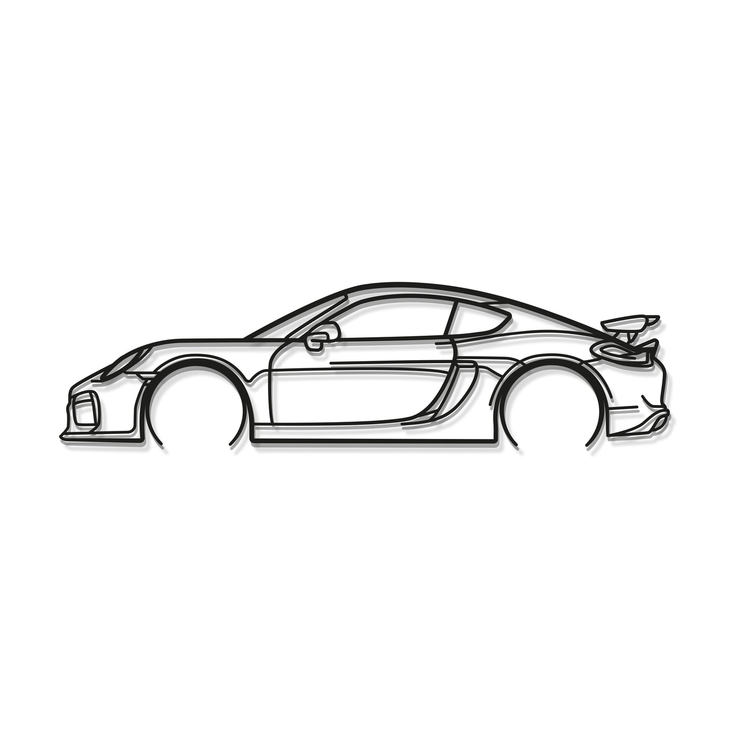 2016 Cayman GT4 981 Metal Car Wall Art - MT0897