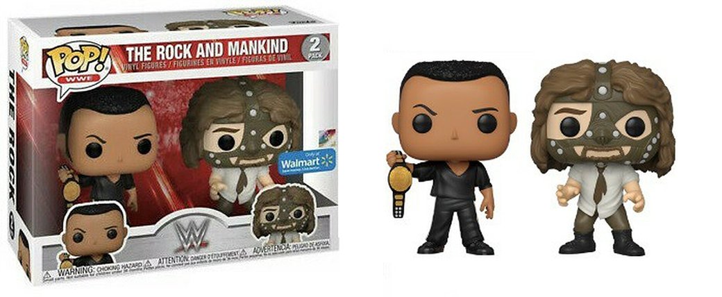 The Rock & Mankind (WWE) 2-pk - Walmart Exclusive