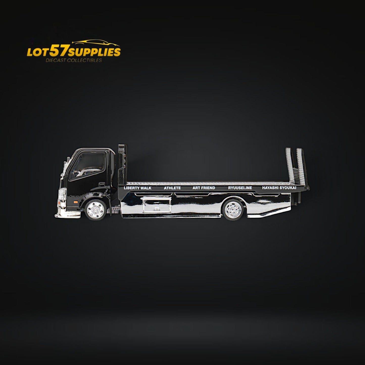 MicroTurbo HINO 300 Custom Flatbed Truck AIT Limited Edition Flatbed 1:64