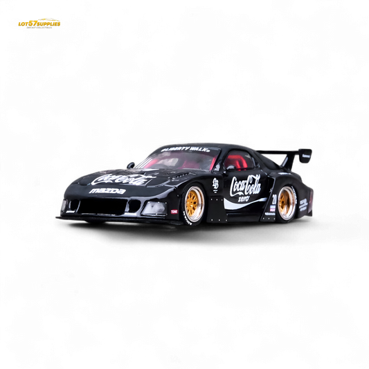 Inno64 Mazda RX-7 LBWK in Black 1:64 IN64-LBWK-RX7-01