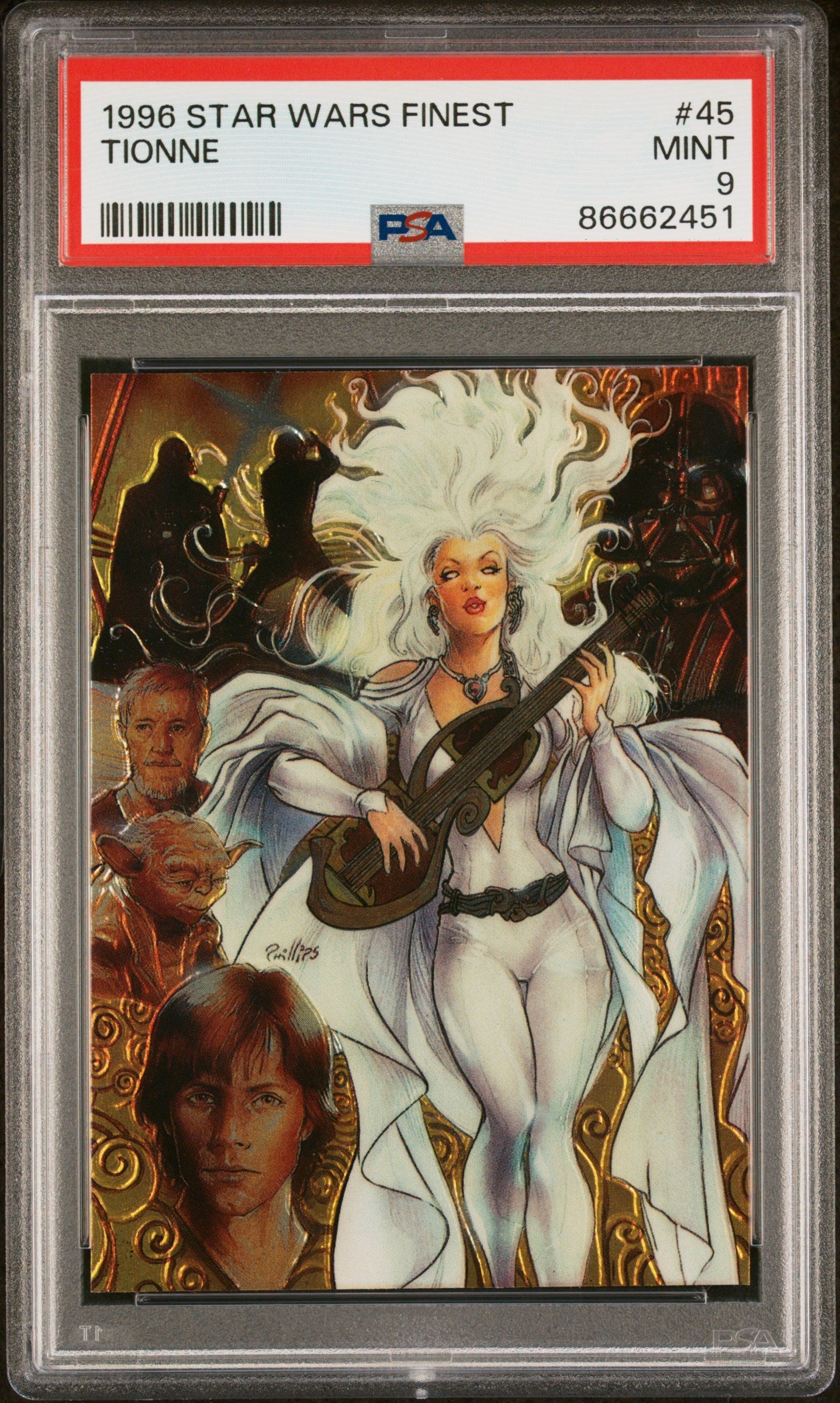 1996 STAR WARS FINEST TIONNE #45 - PSA 9