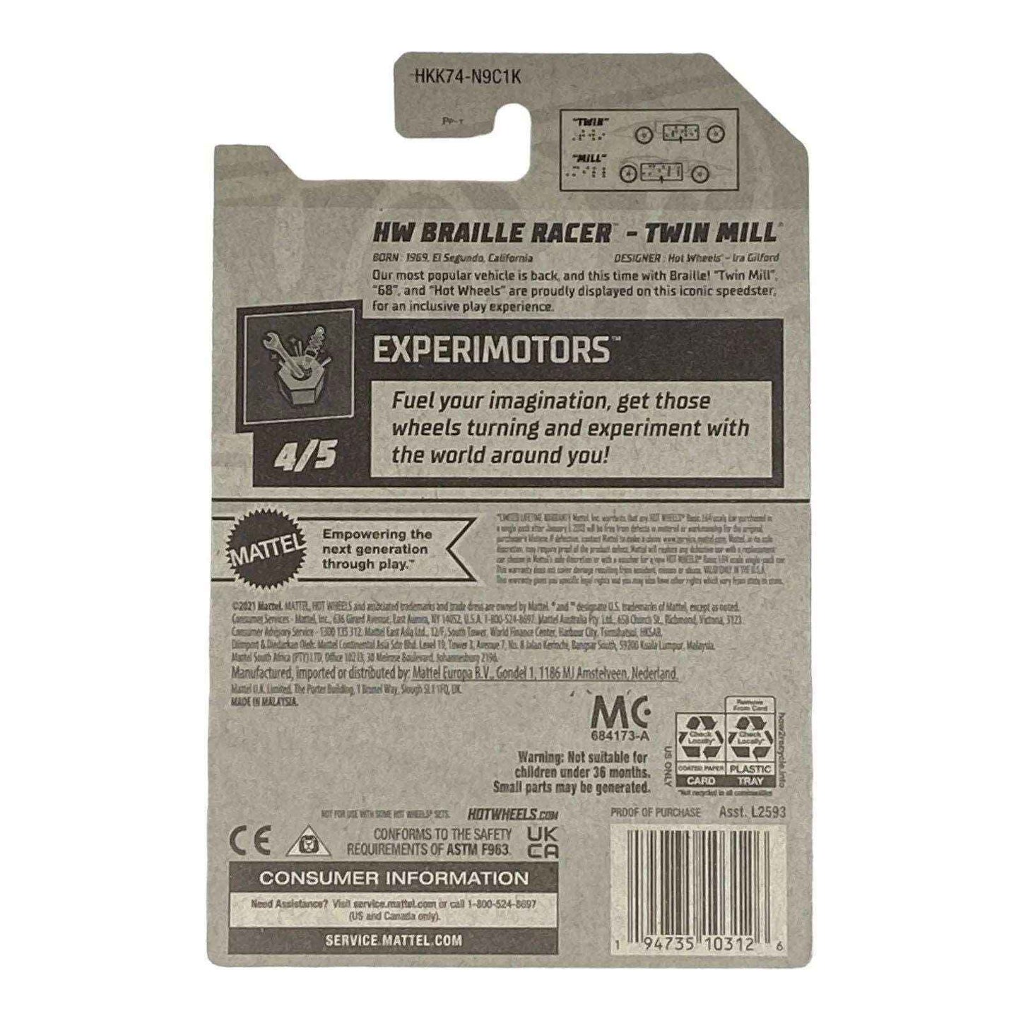 Hot Wheels HW Braille Racer - Twin Mill - Experimotors Series 4/5