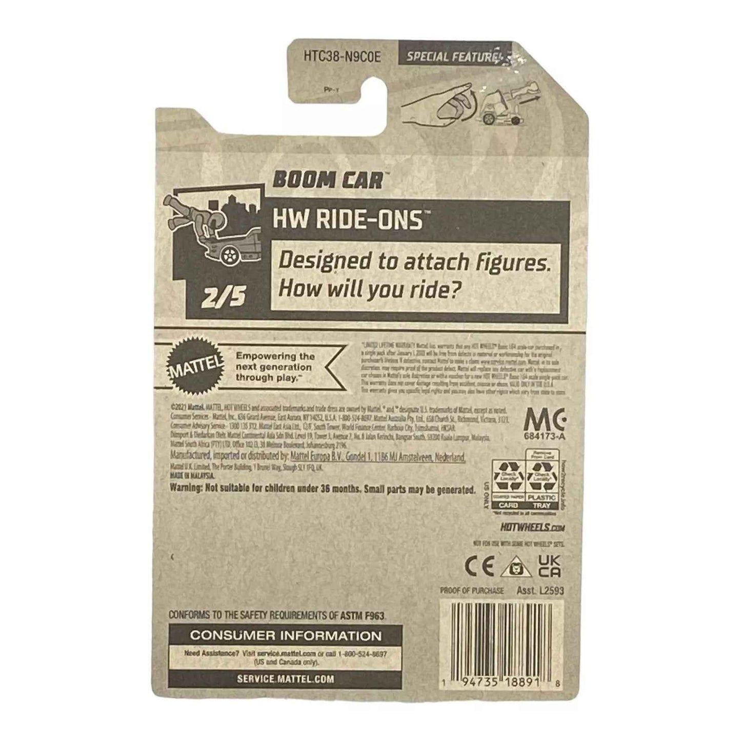 Hot Wheels Boom Car - Ride-Ons Series 2/5