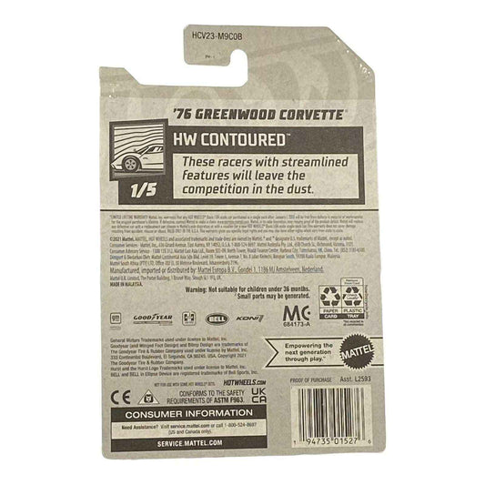 Hot Wheels '76 Greenwood Corvette - Contoured Series 1/5