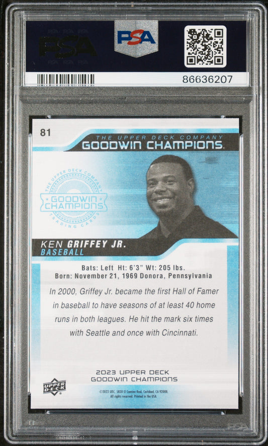2023 UPPER DECK GOODWIN CHAMPIONS KEN GRIFFEY JR. #81 - PSA 10