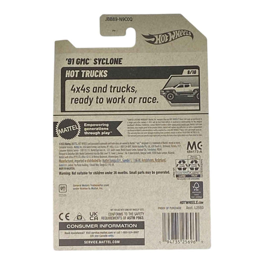 Hot Wheels '91 GMC Syclone - Hot Trucks Series 8/10
