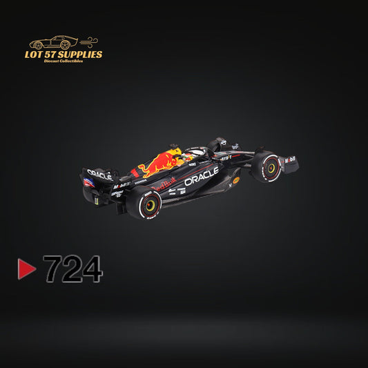(Pre-Order) Mini-GT Oracle Red Bull Racing RB19 #1 Max Verstappen 2023 F1 2023 Bahrain GP Winner #724 1:64 MGT00724