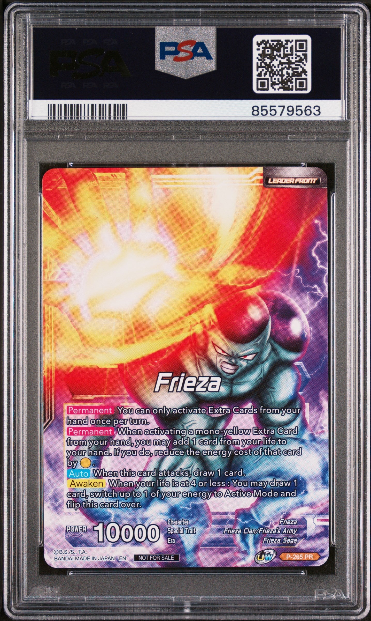2021 DRAGON BALL SUPER UNISON WARRIOR MCH FRIEZA, RSC MNRCH #P-265 - PSA 10