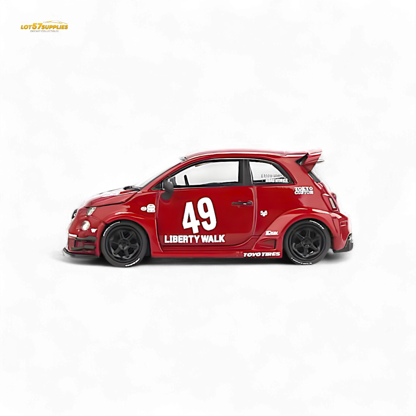 Mini-GT LB-WORKS x Abas Works ABARTH 595 Red 1:64 MGT00963