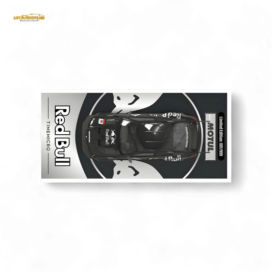 TimeMicro BMW M4 Modified Widebody Silver R e d B u l l Ordinary 1:64