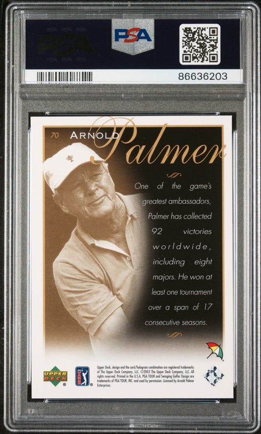 2003 UPPER DECK GOLF ARNOLD PALMER #70 - PSA 10