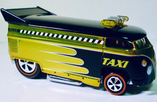2009 Hot Wheels RLC Volkswagen Drag Bus Club Car – Taxi Edition (#3295 of 7000) – Spectraflame Yellow