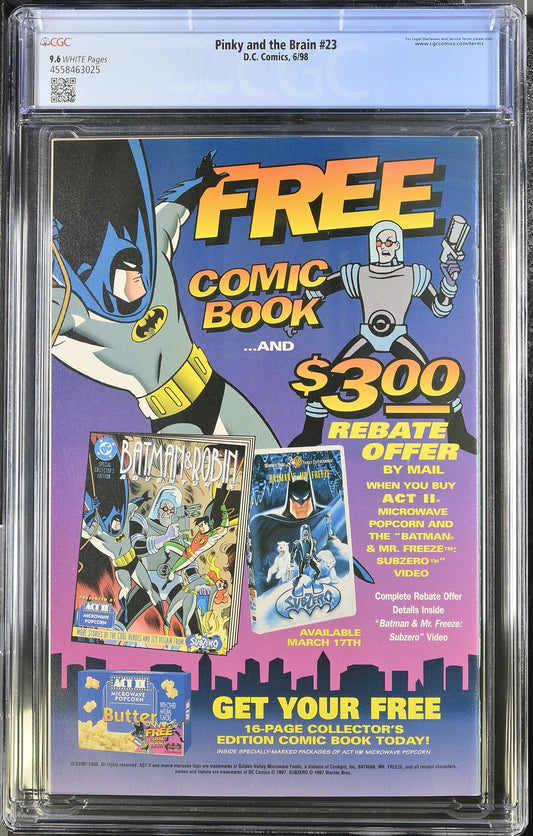 Pinky and the Brain #23 (6/98) Graded CGC 9.6