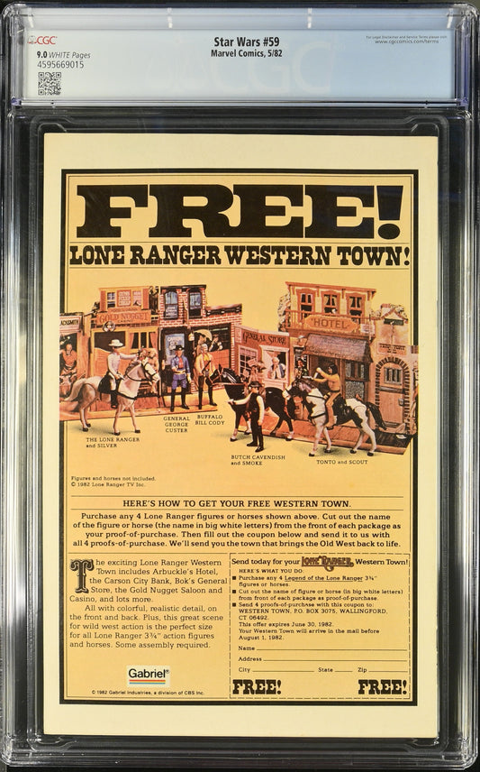 Star Wars #59 (5/82) Graded CGC 9