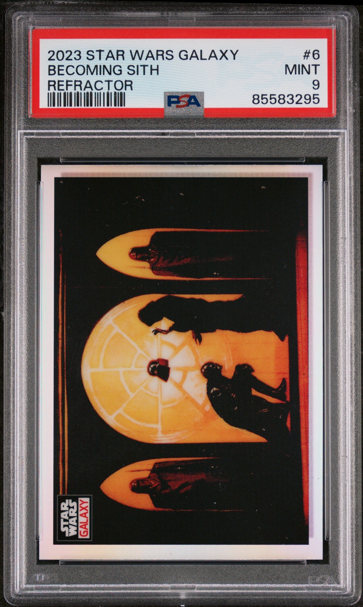 2023 TOPPS CHROME STAR WARS GALAXY BECOMING SITH REFRACTOR #6 - PSA 9