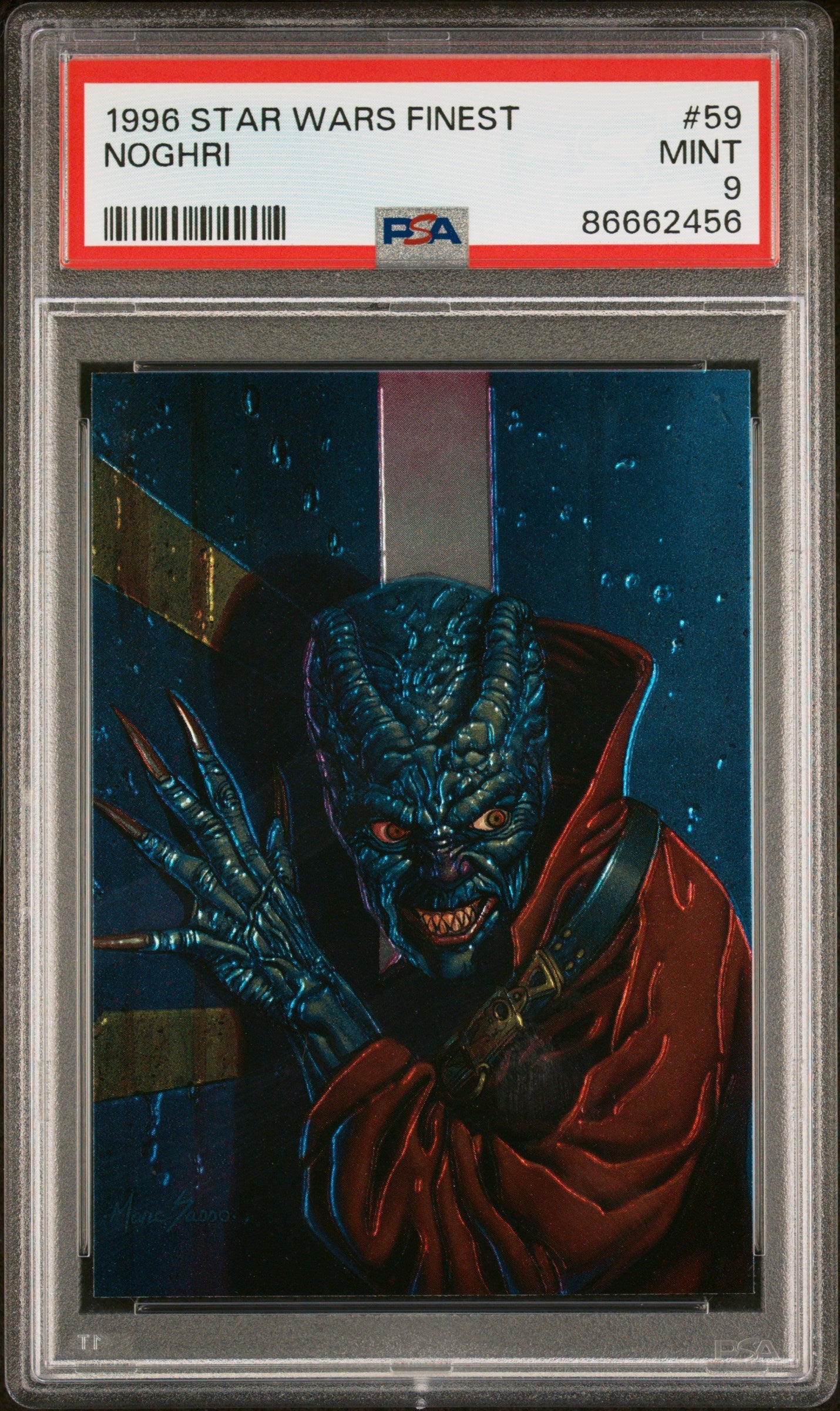 1996 STAR WARS FINEST NOGHRI #59 - PSA 9