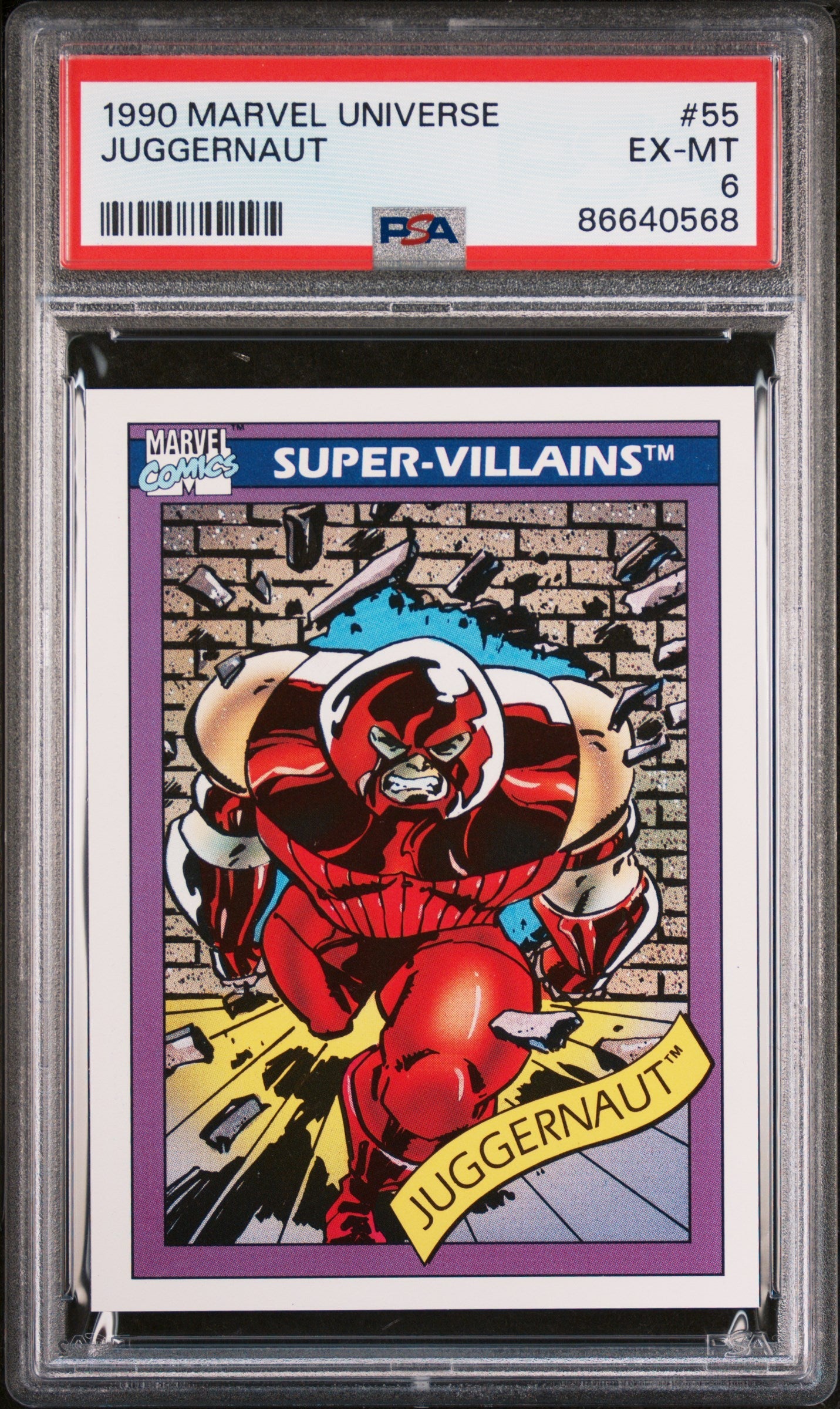 1990 MARVEL UNIVERSE JUGGERNAUT #55 - PSA 6