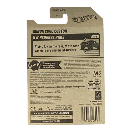 Hot Wheels Honda Civic Custom - HW reverse Rake Series 5/5