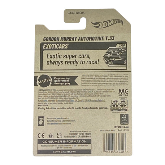 Hot Wheels Gordon Murry Automotive T.33 - Exoticars Series 2/10