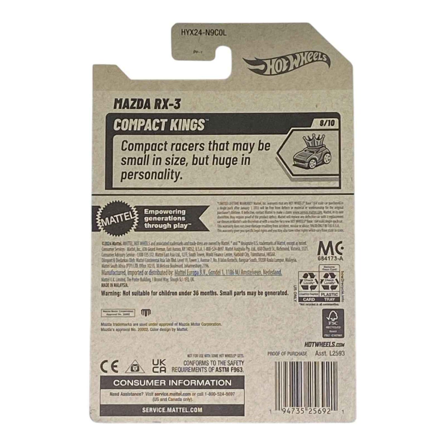 Hot Wheels Mazda RX-3 - Compact Kings Series 8/10