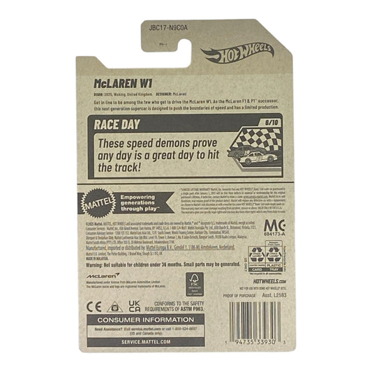 Hot Wheels McLaren W1 - HW Race Day Series 6/10