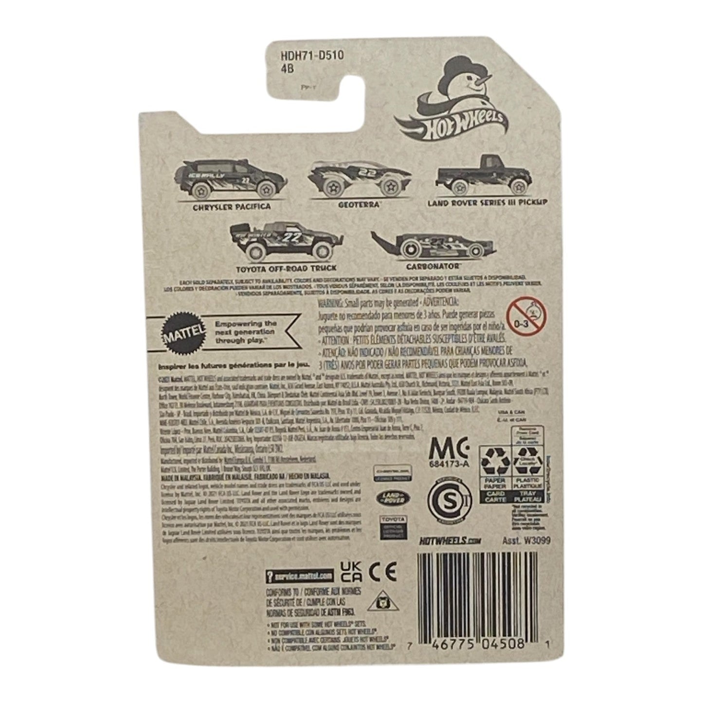 Hot Wheels Land Rover Series III Pickup - Winter Series 3/5