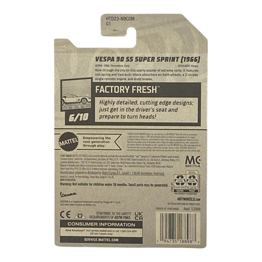 Hot Wheels Vespa 90 SS Super Sprint (1966) - Factory Fresh Series 6/10