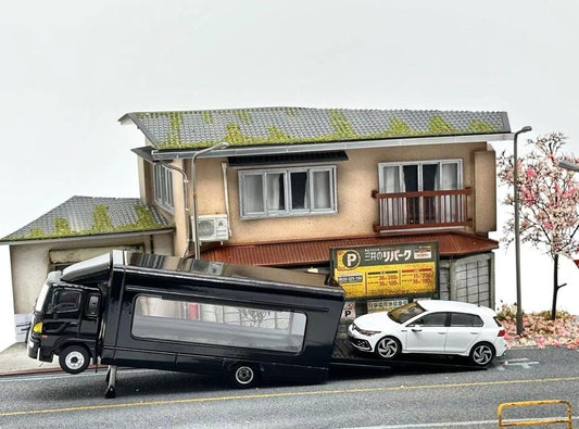 Unique Model Hino 500 HINO Ranger 5th Generation Outriggers BLACK 1:64