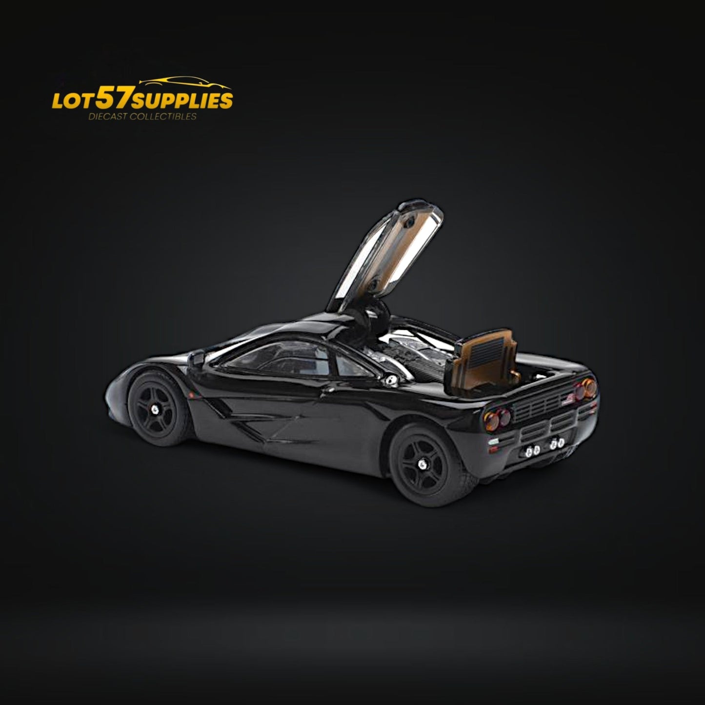 (Pre-Order) Pop Race McLaren F1 Jet Black 1:64