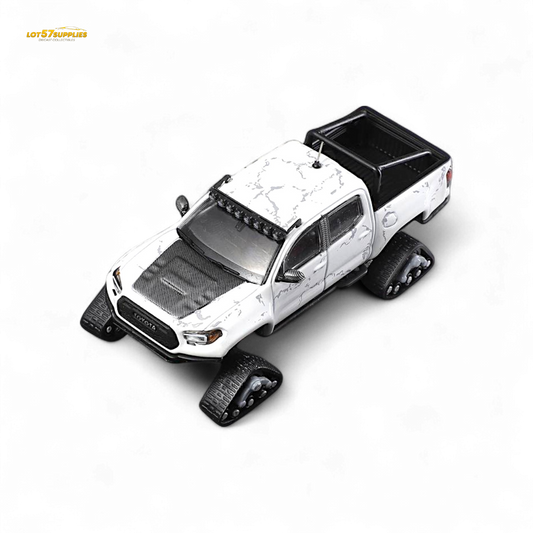 GCD Toyota TACOMA SNOW VERSION in White & 3PMSF Tires 1:64