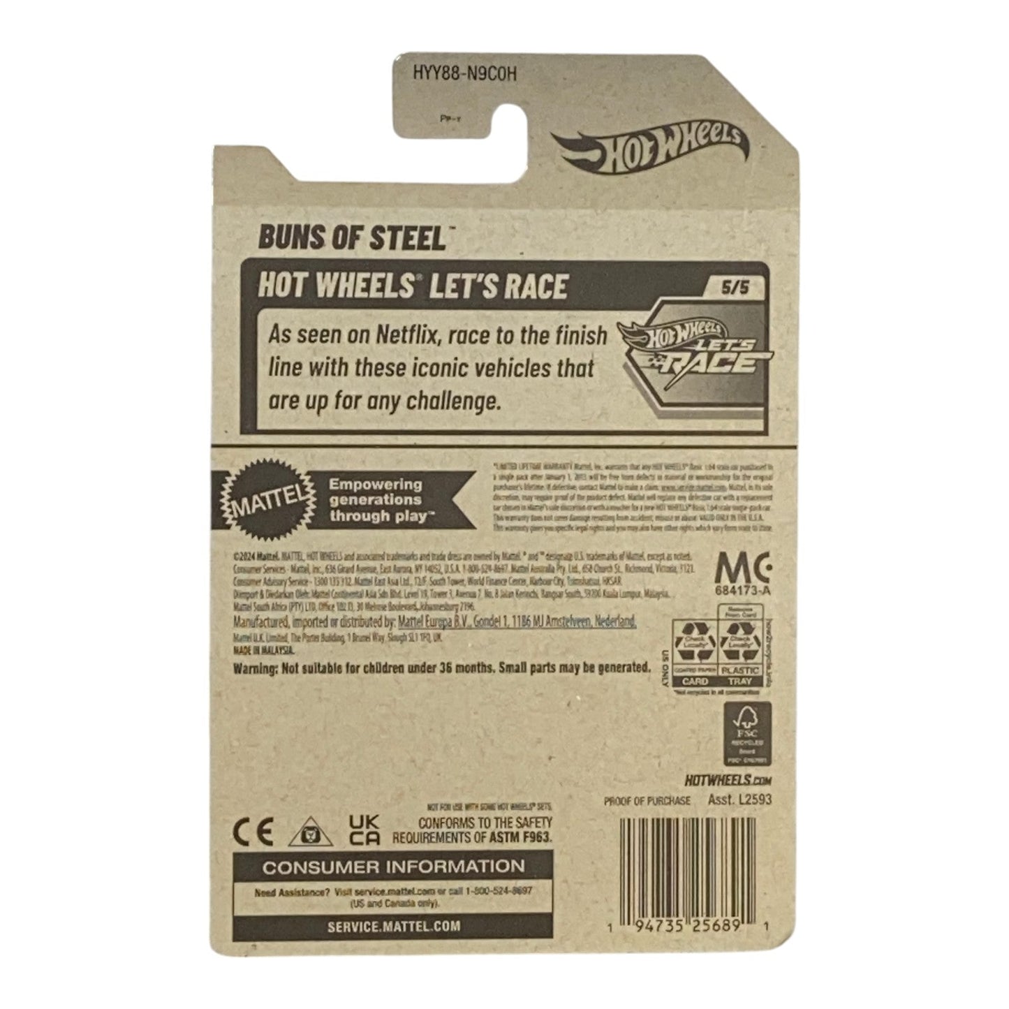 Hot Wheels Buns of Steels - Let's Race Series 5/5