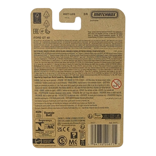 Matchbox Ford GT 40 - Sugar Daddy - Matchbox Candy Series 2/6