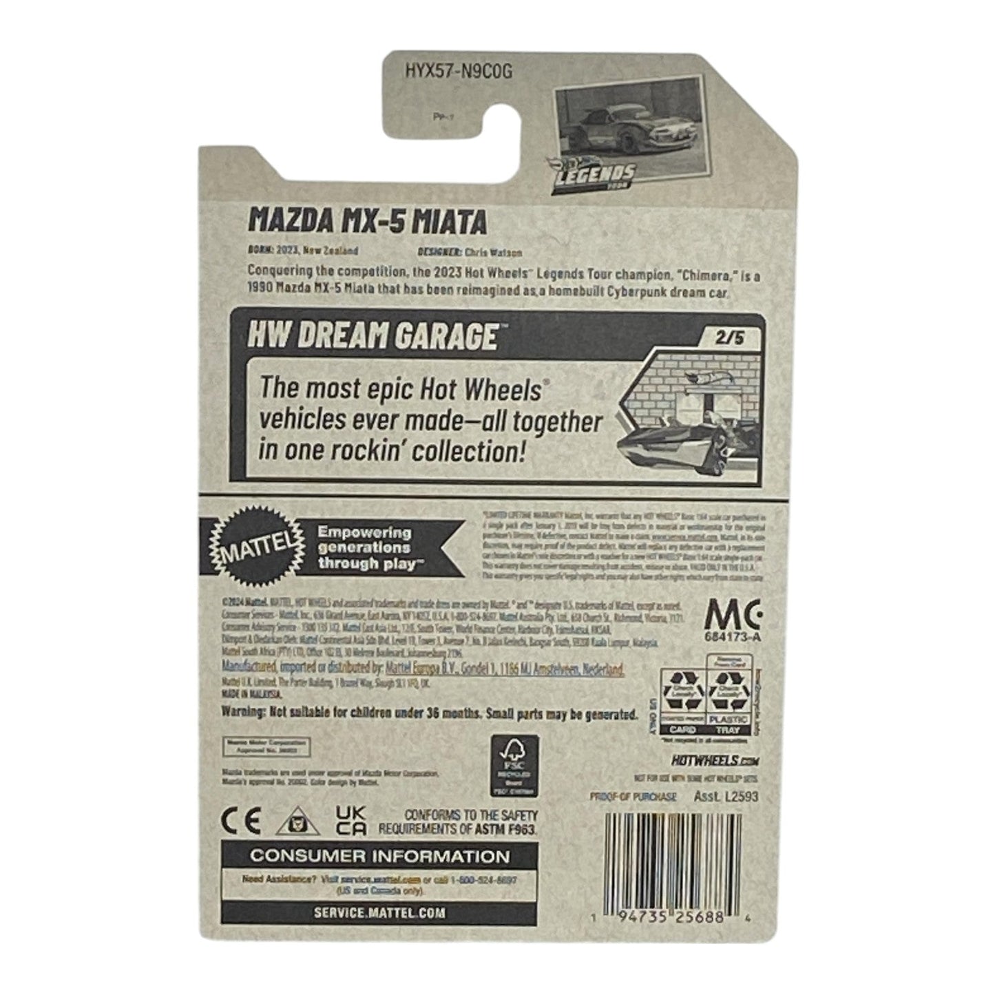 Hot Wheels Mazda MX-5 Miata - Dream Garage Series 2/5