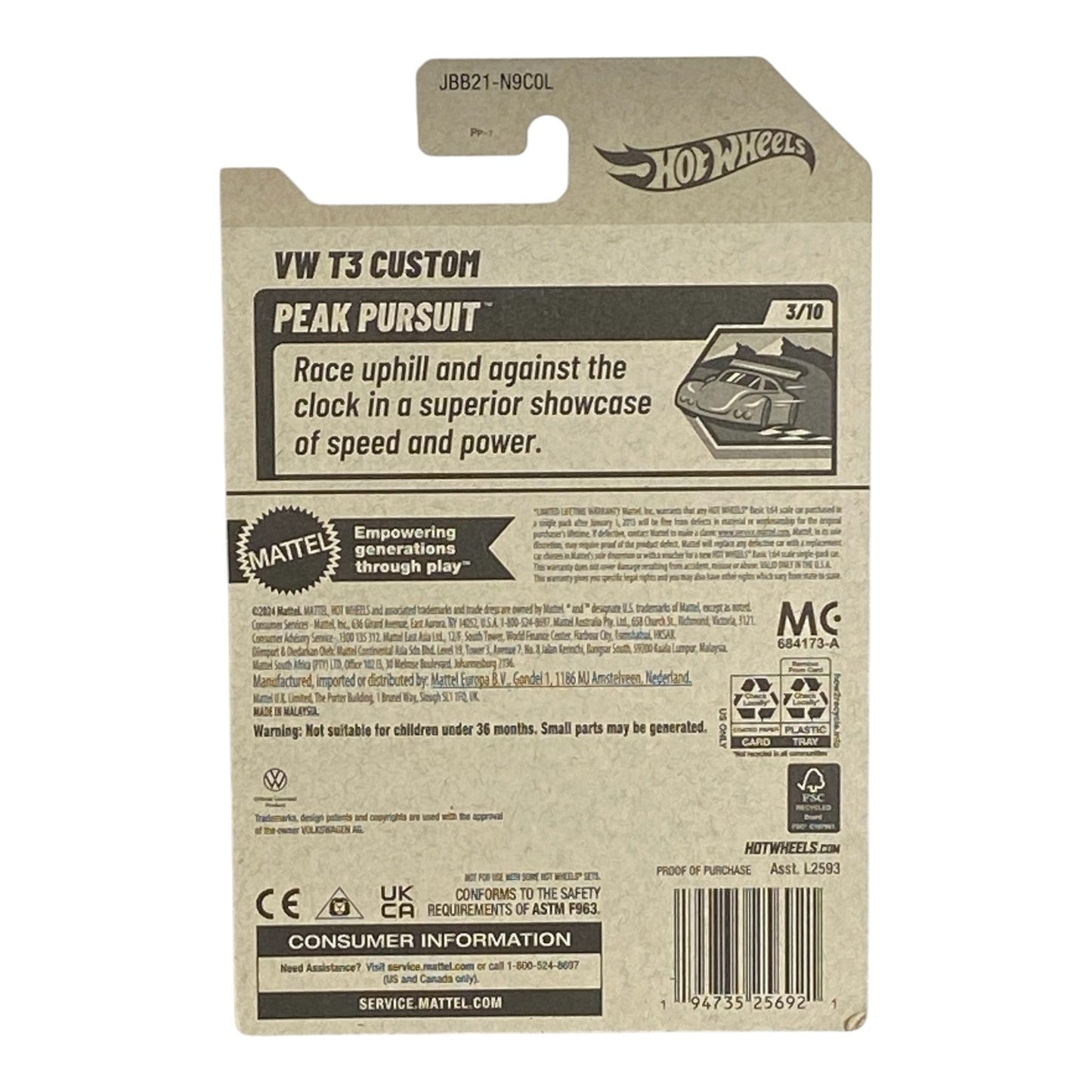 Hot Wheels VW T3 Custom - Peak Pursuit Series 3/10