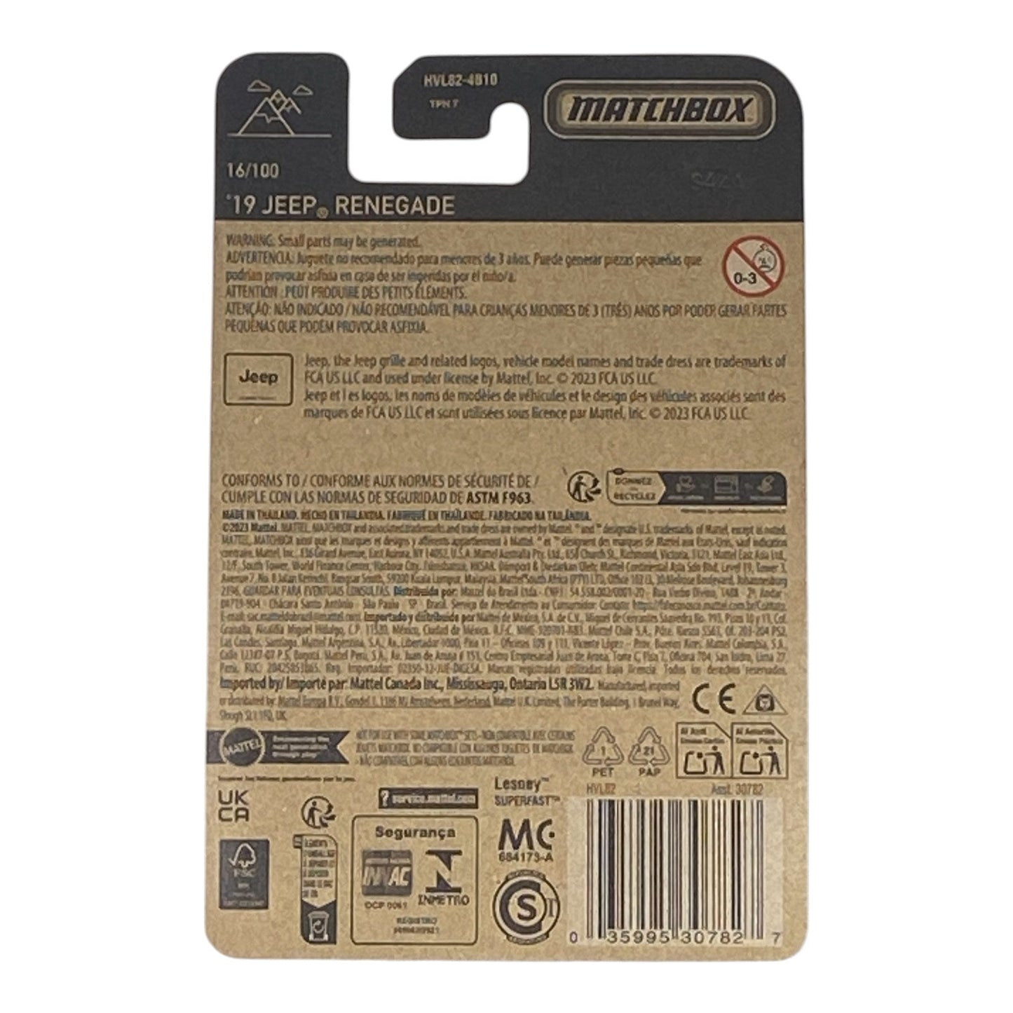 Matchbox '19 Jeep Renegade - Matchbox Series 16/100