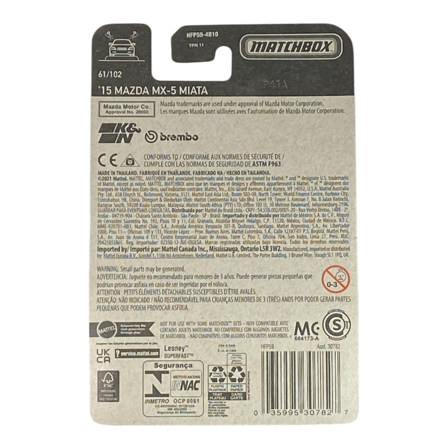 Matchbox '15 Mazda MX-5 Miata - Matchbox Series 61/102