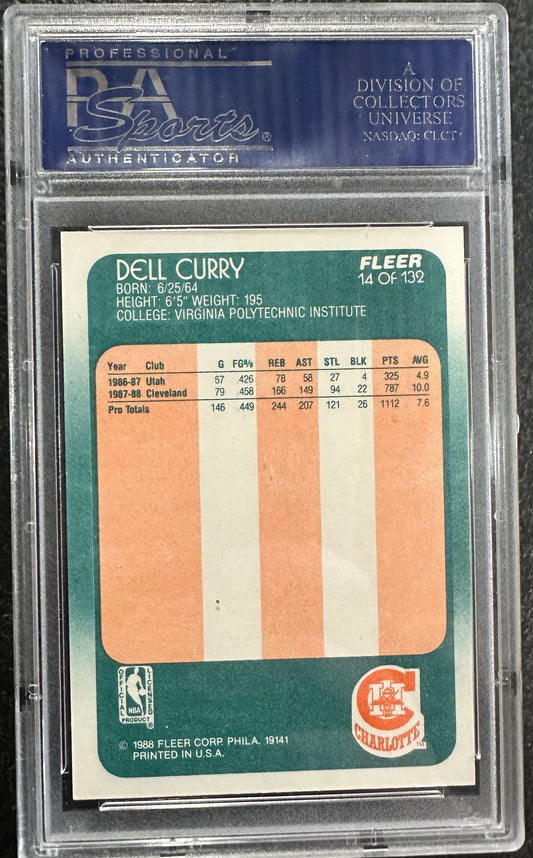 1988 FLEER DELL CURRY #14 - PSA 9 ROOKIE CARD