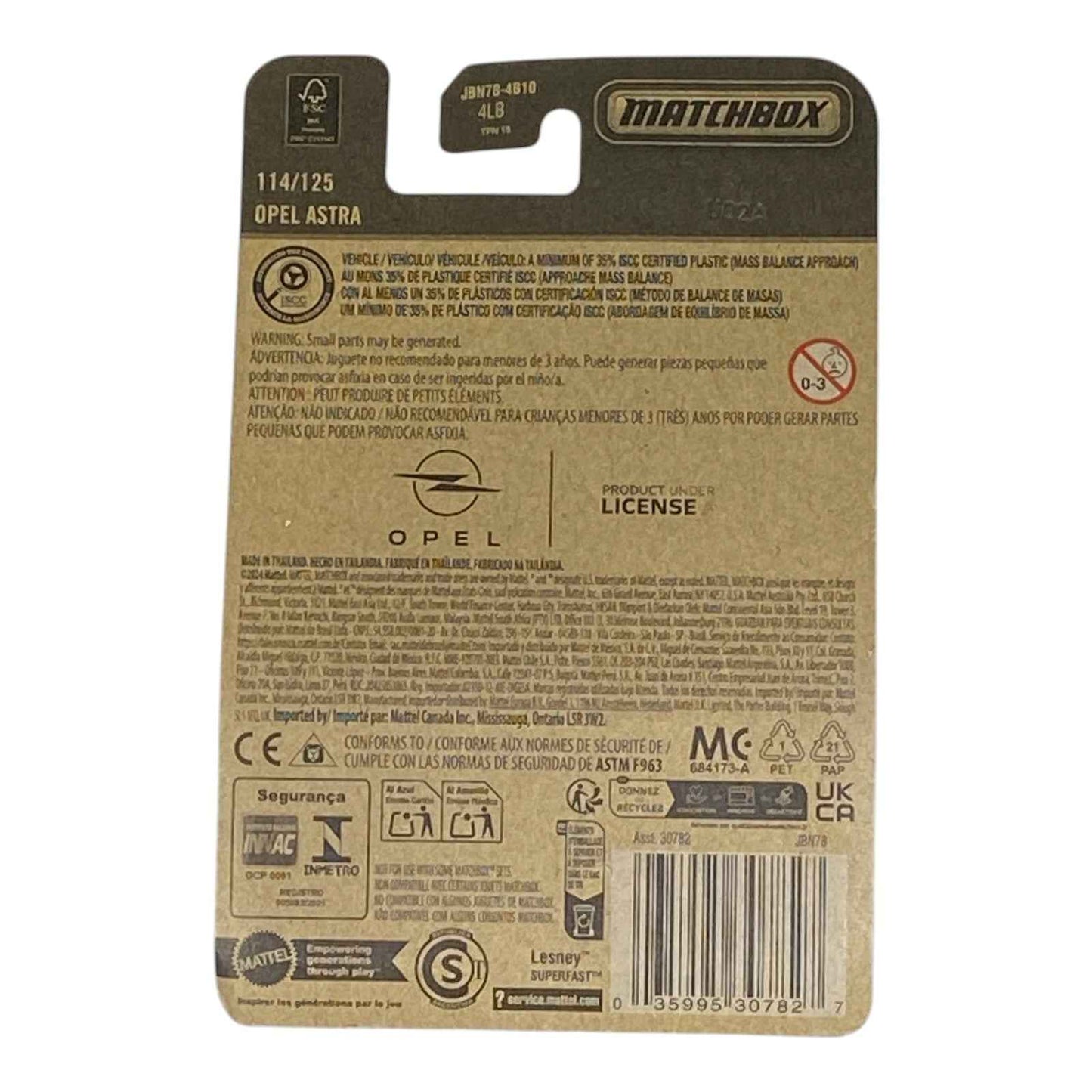 Matchbox Opel Astra - 2025 Matchbox Series 114/125