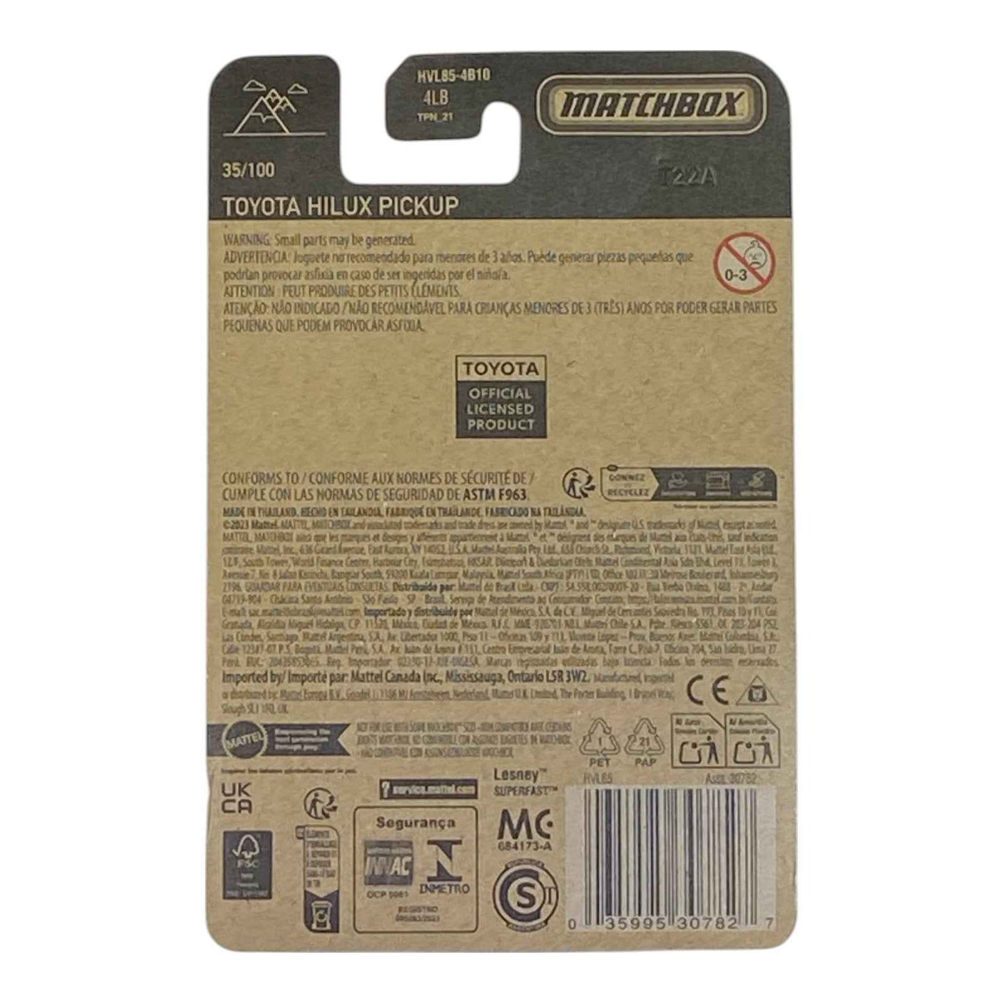 Matchbox Toyota Hilux Pickup - Matchbox Series 35/100