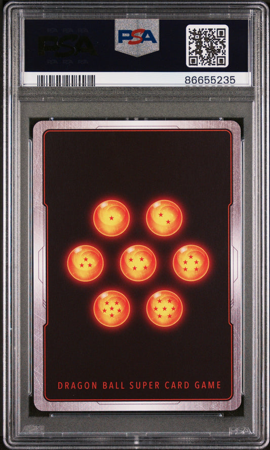 2022 DRAGON BALL SUPER DAWN OF THE Z-LEGENDS SS VEGETA, BRS/STRGTH #P-401 PSA 9