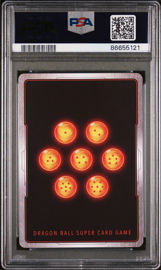 2022 DRAGON BALL SUPER DAWN OF THE Z-LEGENDS SS VEGETA, BRS/STRGTH #P-401 PSA 10