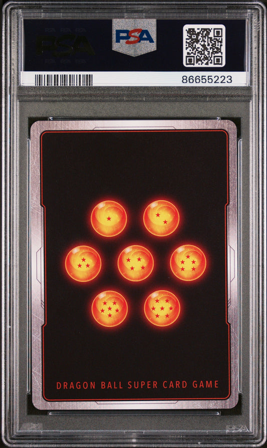 2022 DRAGON BALL SUPER MYTHIC BOOSTER BARDOCK, SRG/INSPRTN. #P-204 - PSA 9