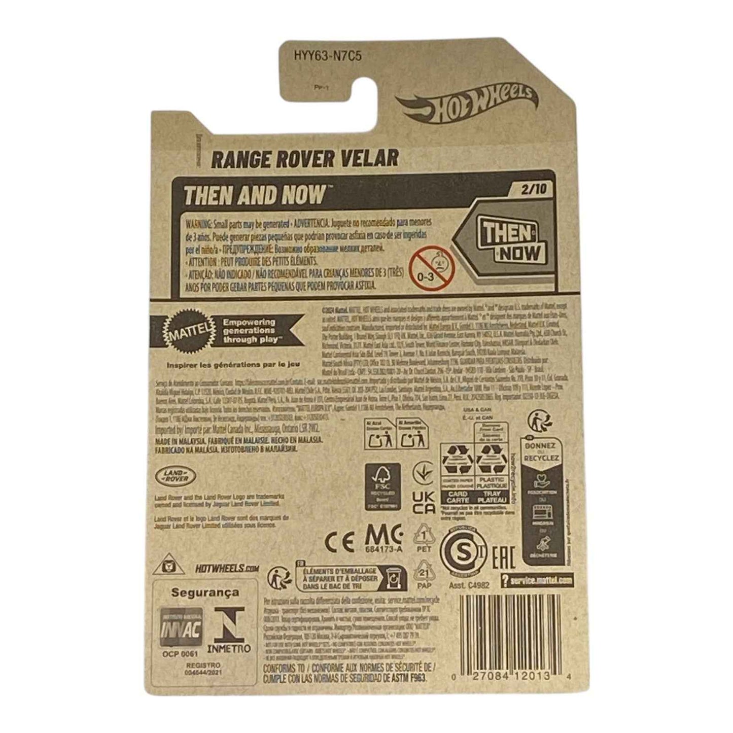 Hot Wheels Range Rover Velar - Then and Now Series 2/10