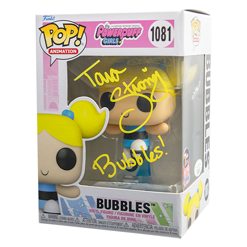 Signature Series Tara Strong Signed Pop - Bubbles (Powerpuff Girls)
